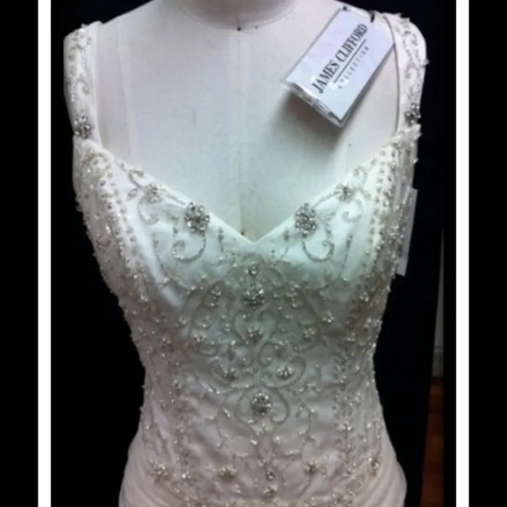 Brand NWT * James Clifford Bridal Gown Size 6 - Picture 2 of 7